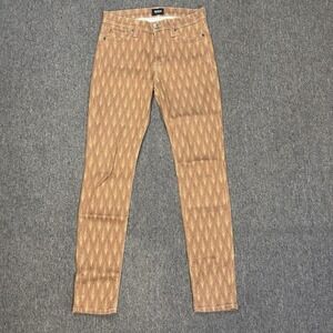 Hudson Jeans Nico Super Skinny Mid Rise Nouveau Print Denim Women's‎ Size 27